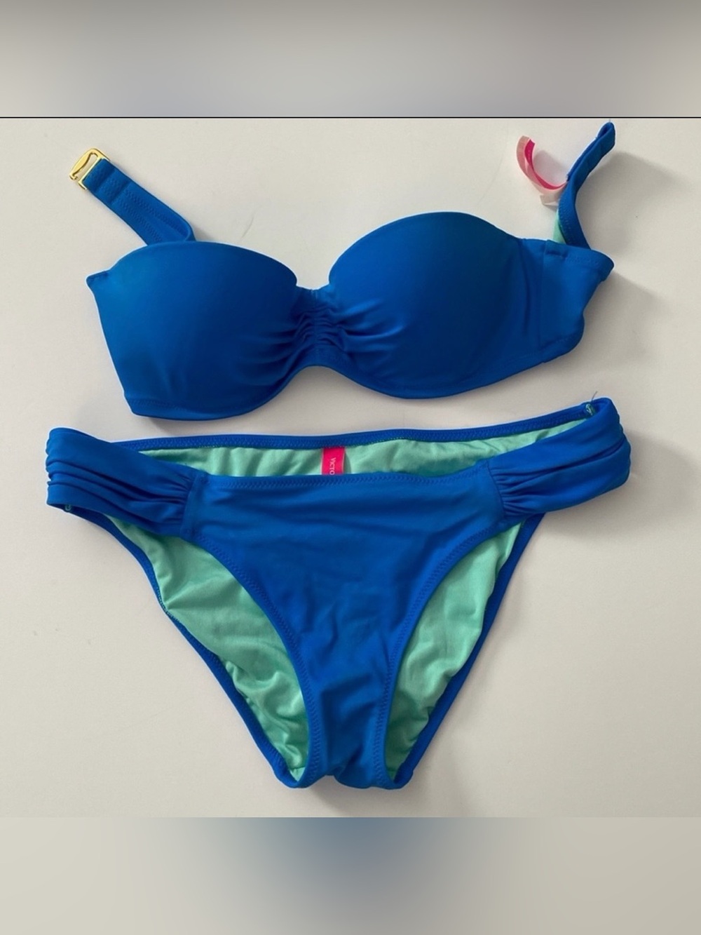 Victoria's Secret Swim Blue 2 piece bikini set size Small size 32B